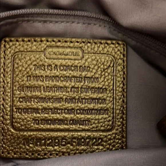 Coach Gold Crossbody Bag - Picture 8 of 9